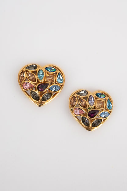 Boucles d'oreilles coeur Yves Saint Laurent