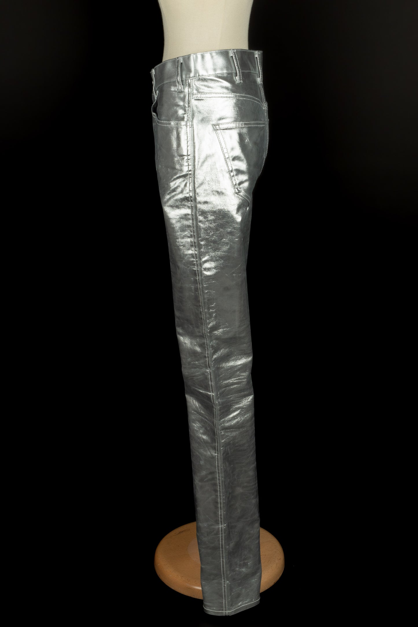 Pantalon argenté Céline