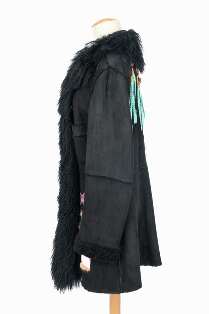 Manteau en cuir John Galliano 