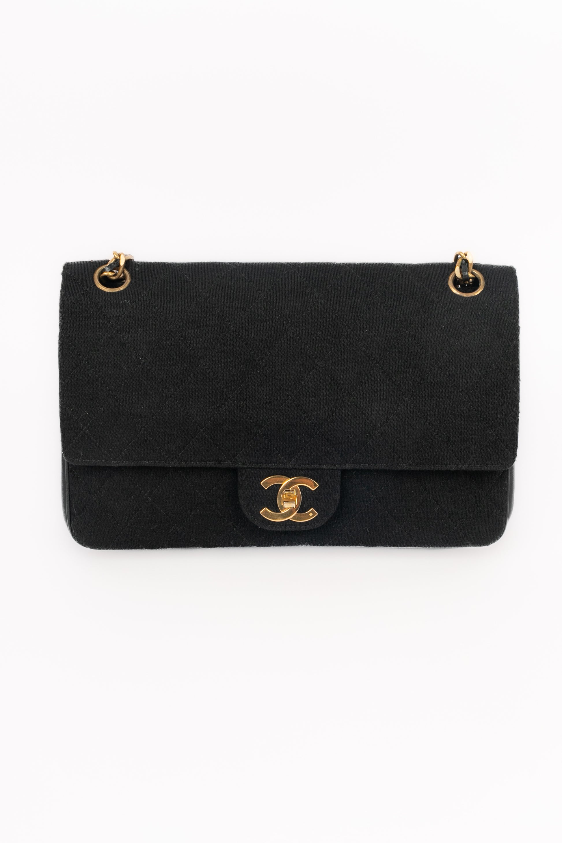 Sac classique en jersey Chanel 1970's