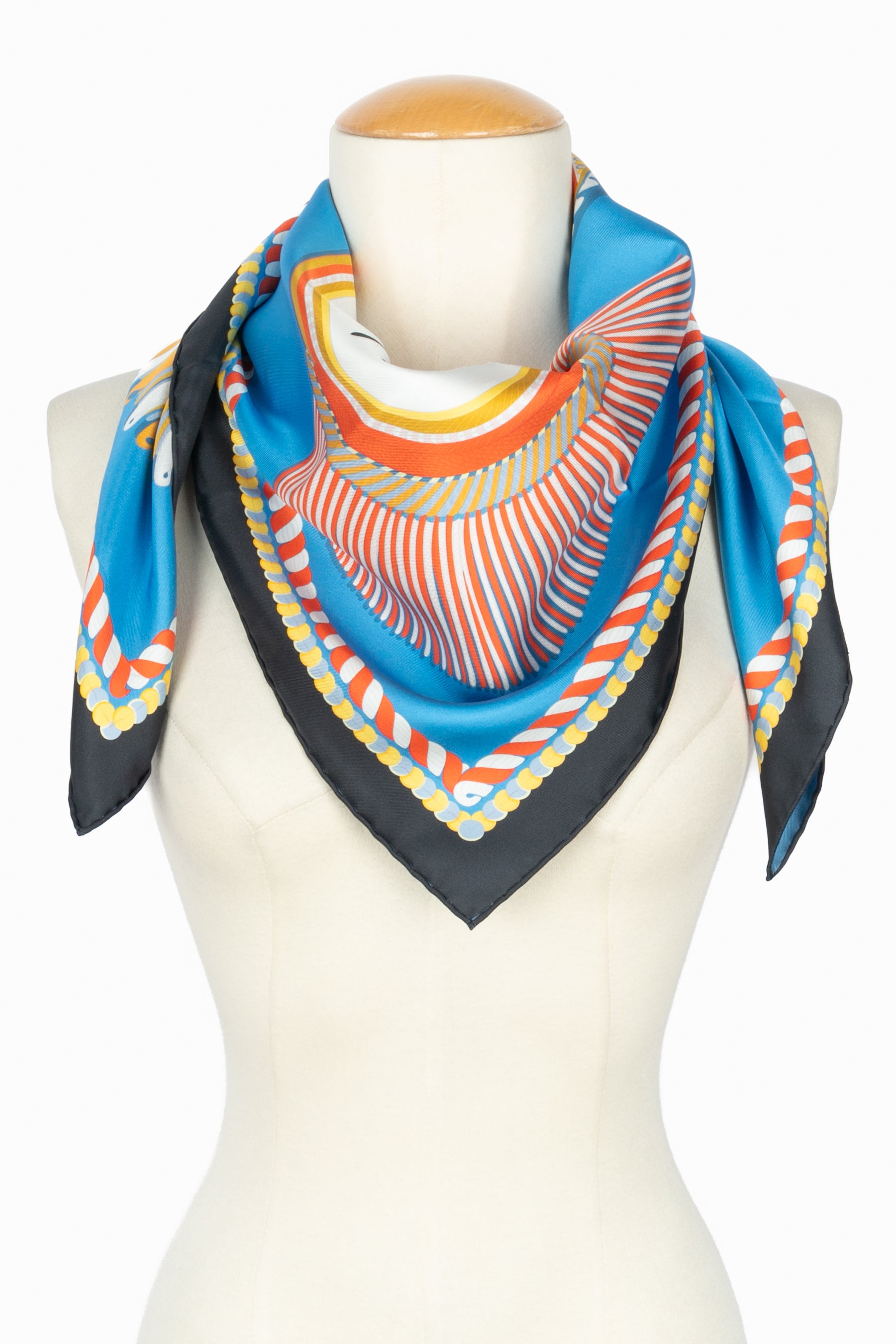 Foulard / Carré "Epaulettes de Gala" double face Hermès