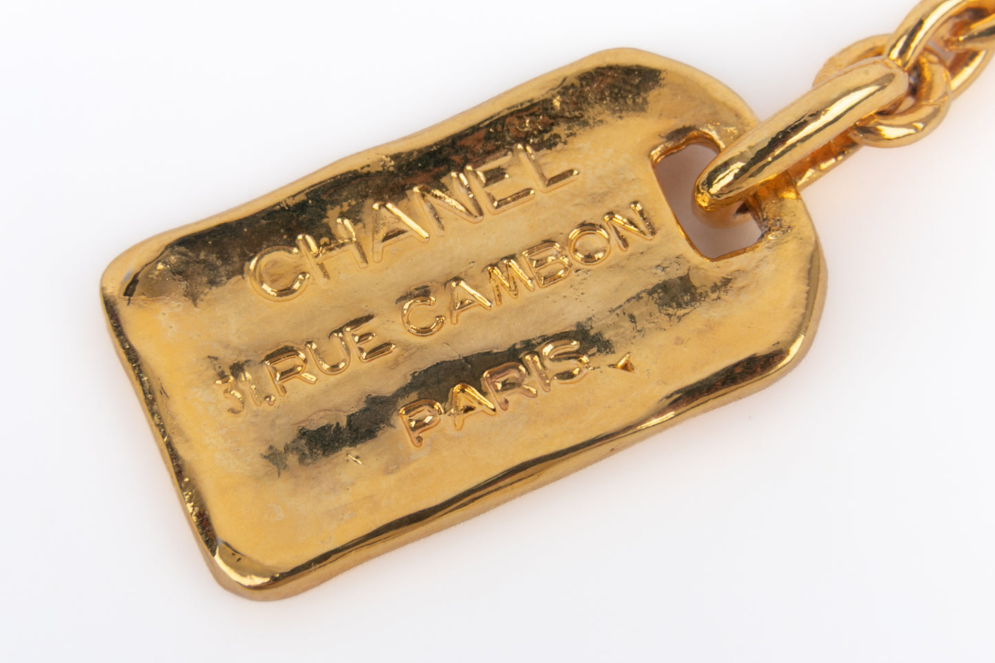 Ceinture dorée Chanel 1985-1990's