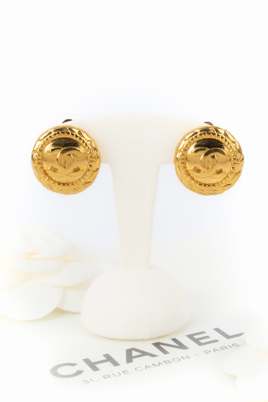 Boucles d'oreilles cc Chanel 1980's
