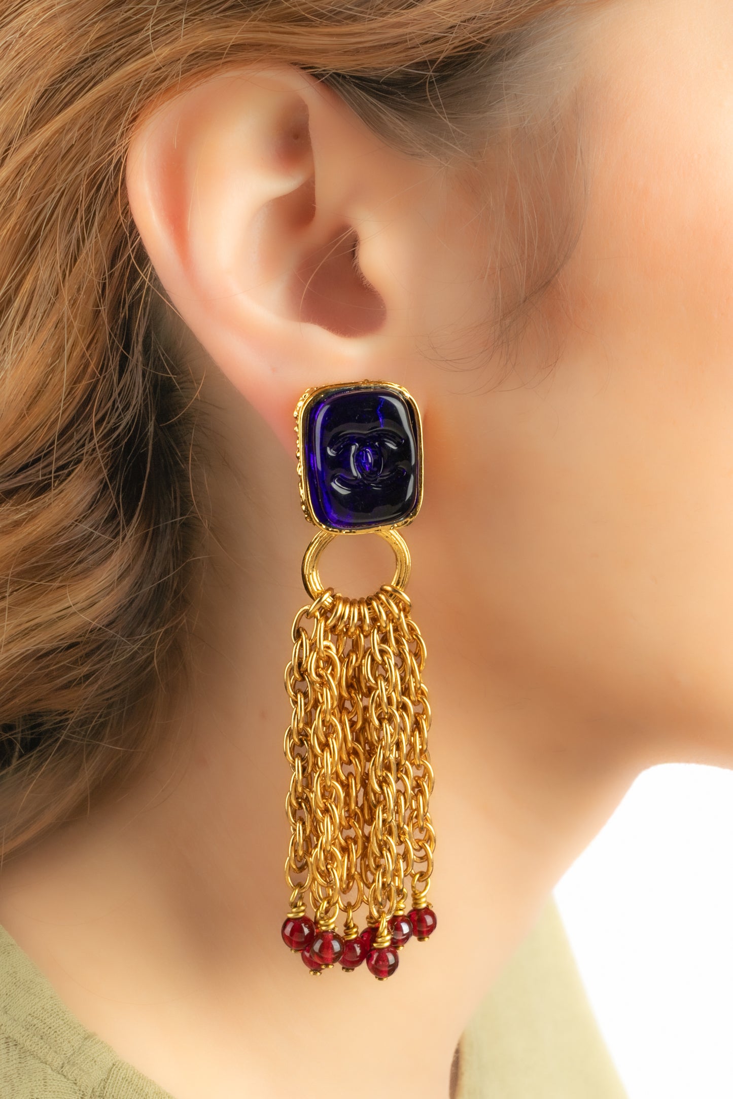 Boucles d'oreilles Chanel Hiver 1993