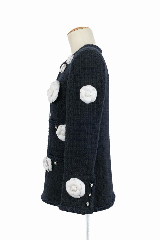 Veste "camélias" Chanel Hiver 2023