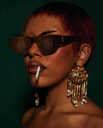 Lunettes "Trompe l'oeil"  Schiaparelli Eté 2023