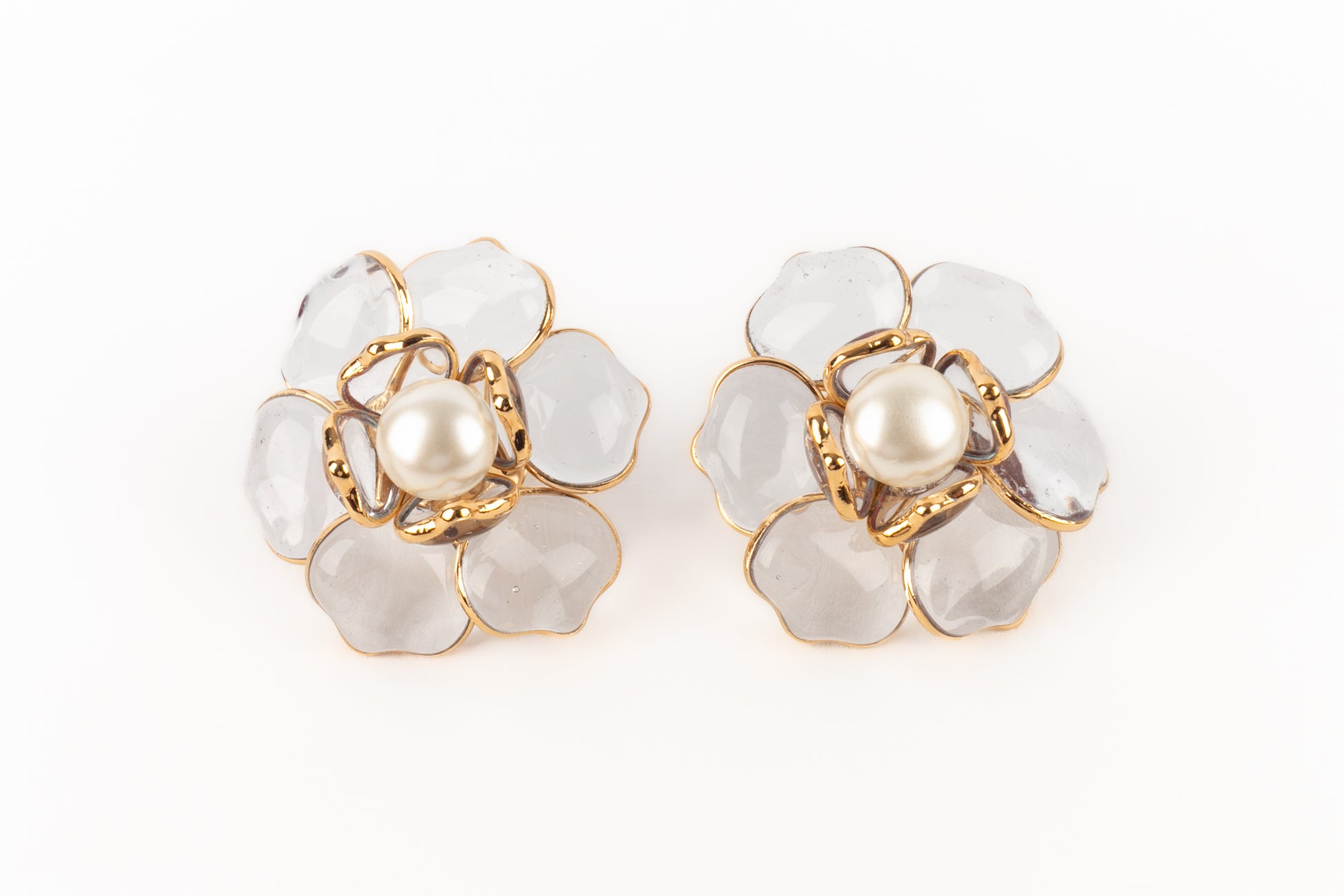 Boucles d'oreilles fleur Augustine