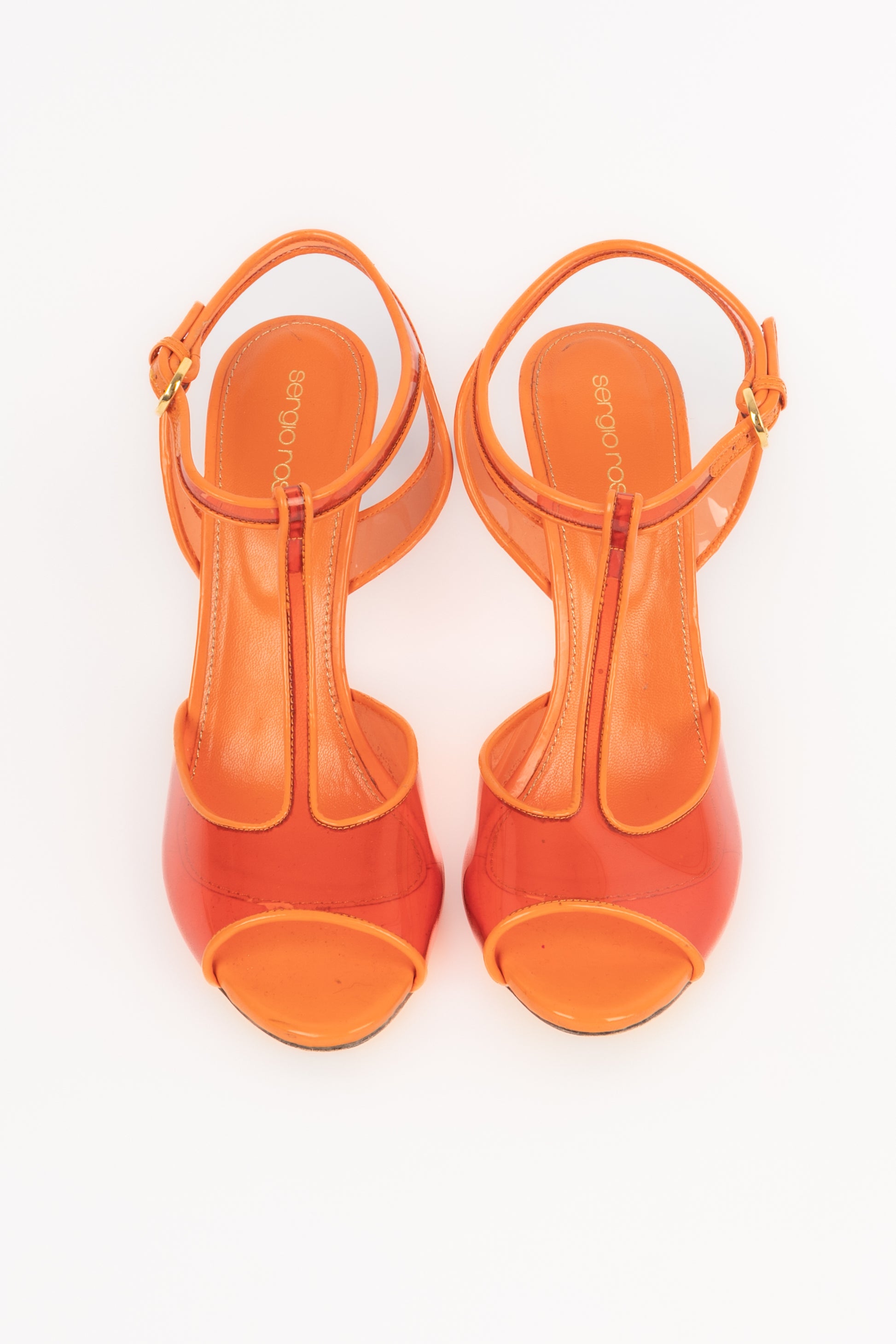 Escarpins oranges Sergio Rossi