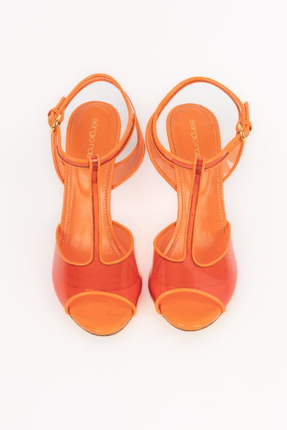 Escarpins oranges Sergio Rossi