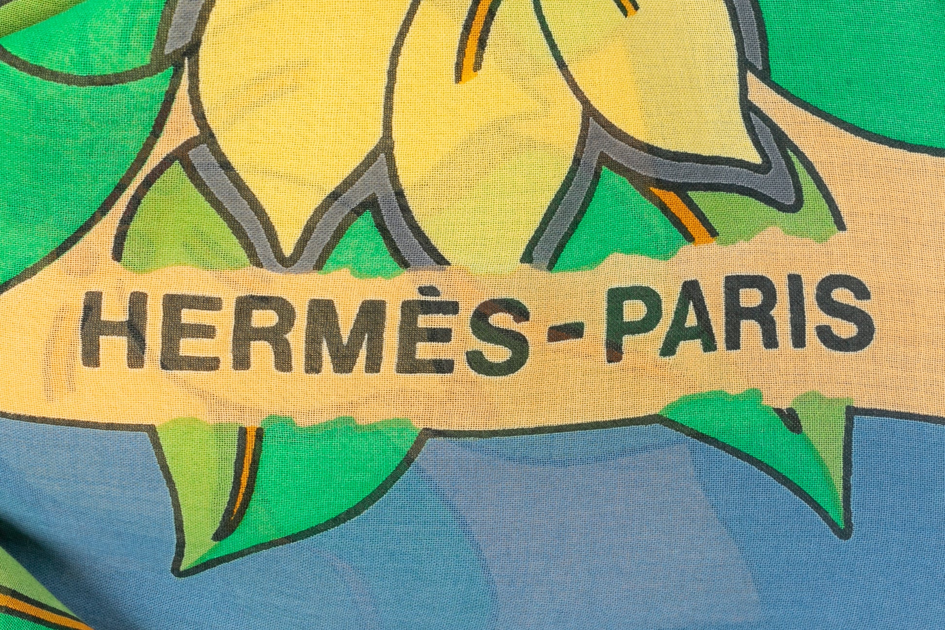 Paréo / écharpe "Ananas" Hermès 