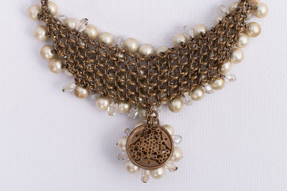 Collier de perles nacrées Chanel (Non signé)
