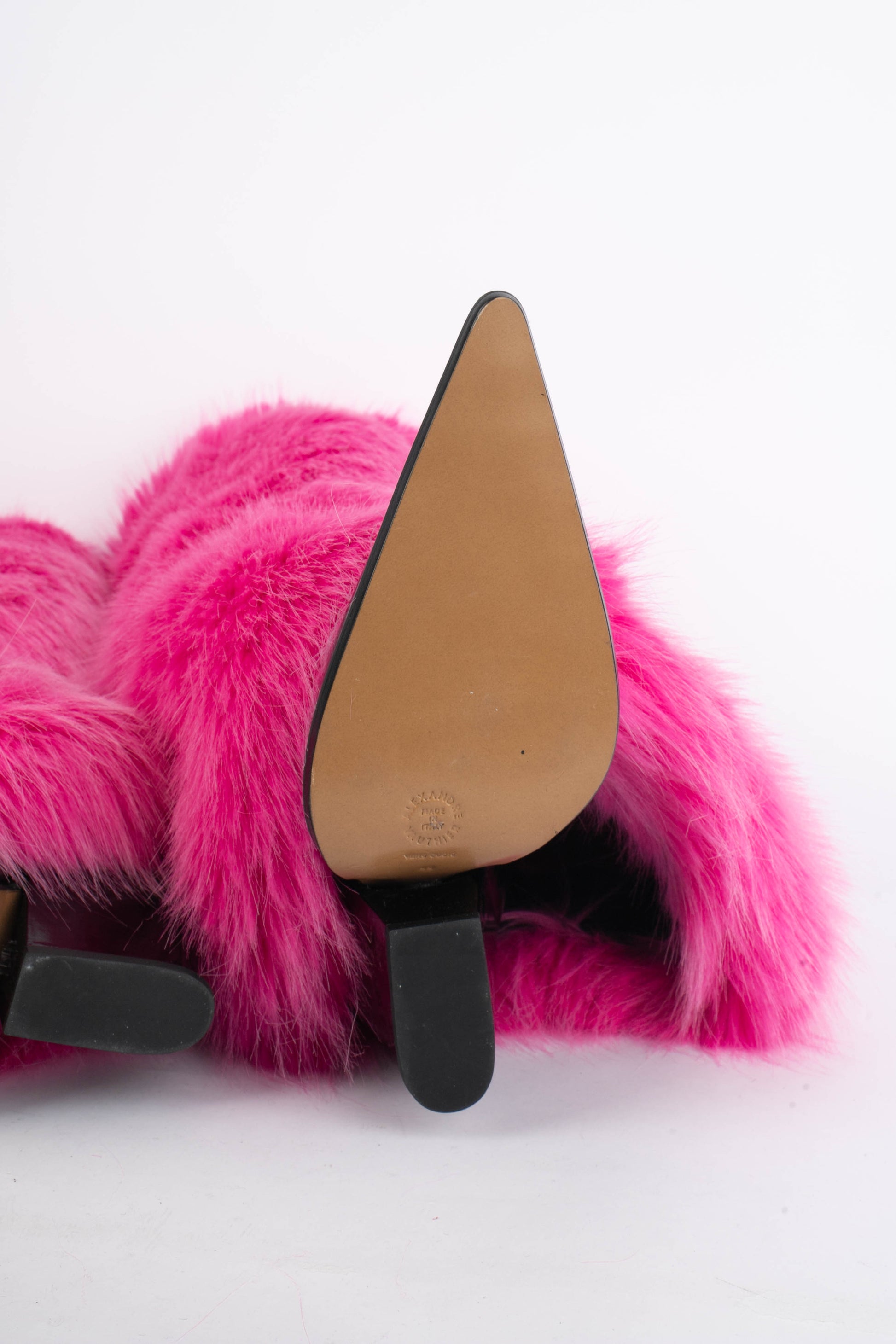 Bottes en fausse fourrure Alexandre Vauthier 2024