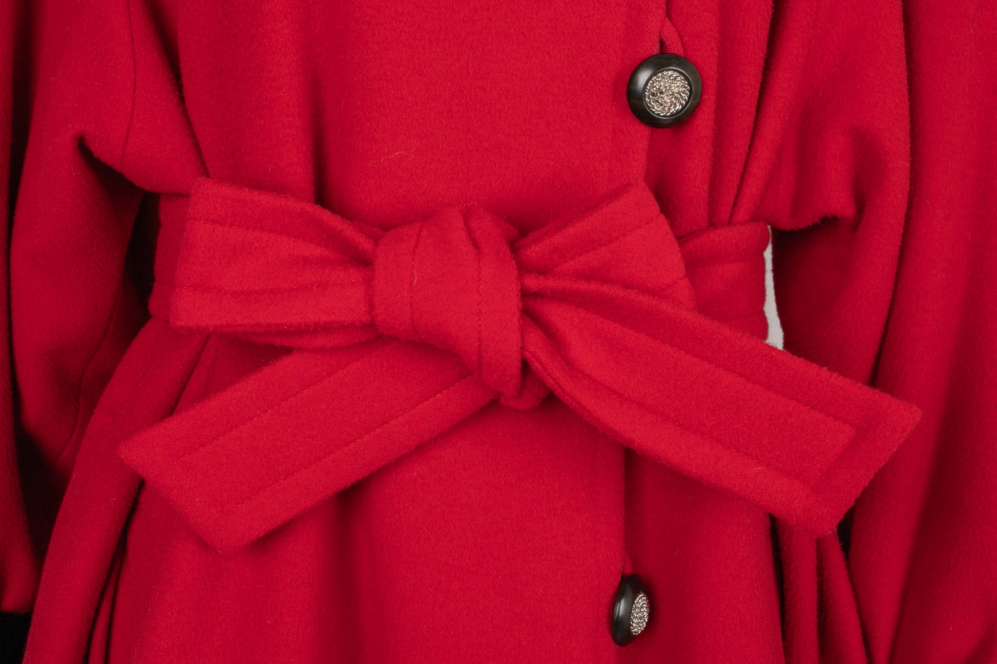 Manteau rouge Yves Saint Laurent