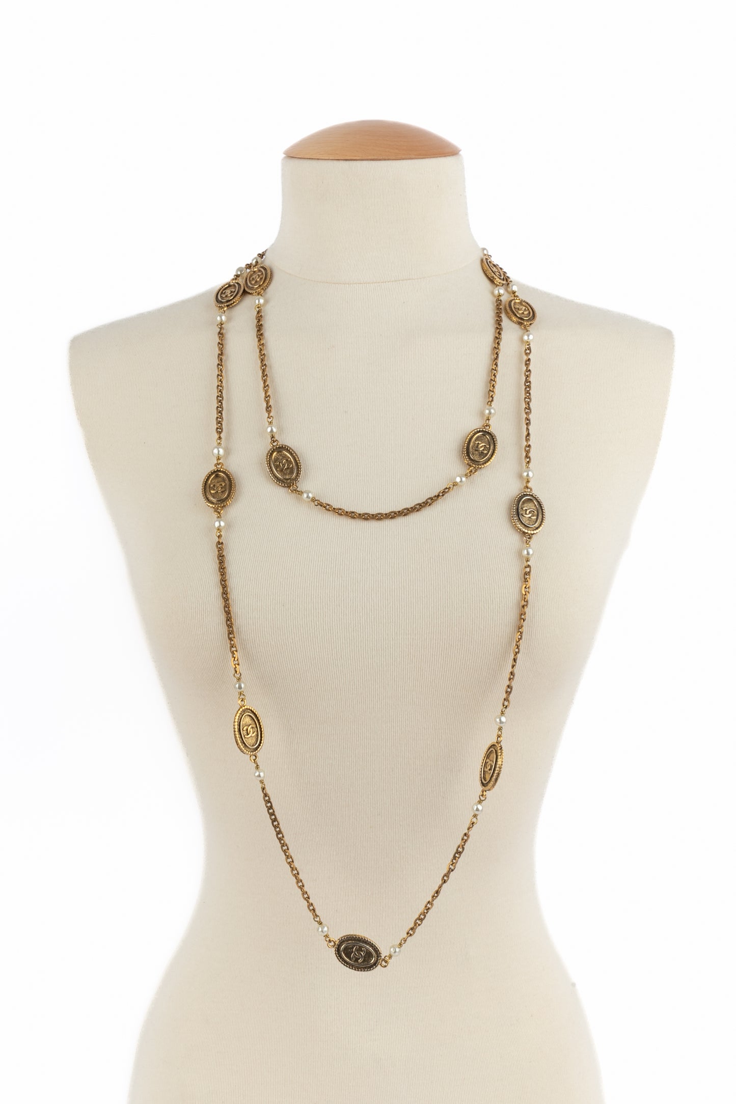 Collier sautoir Chanel 1985's