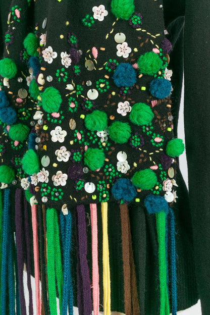 Pull brodé Christian Lacroix