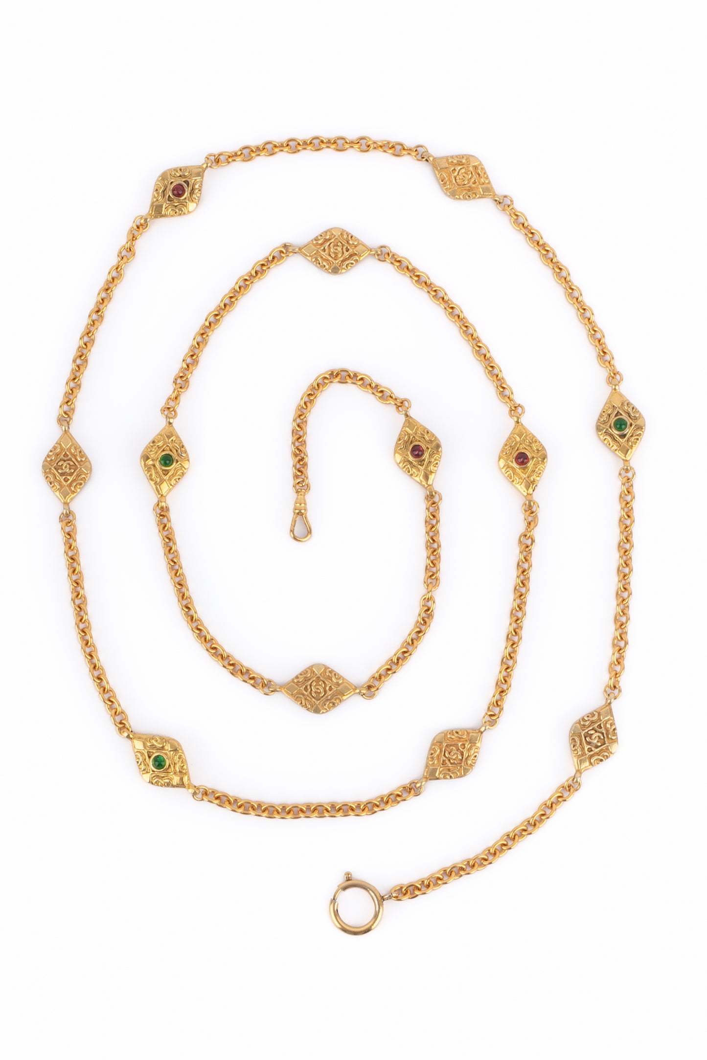 Collier doré Chanel 1985's