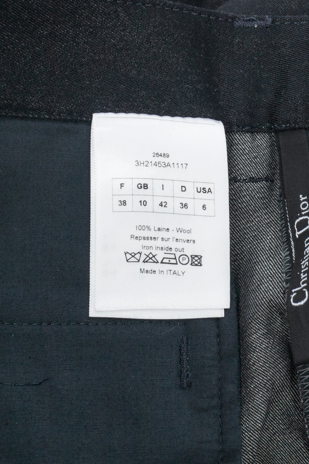 Pantalon en laine Dior