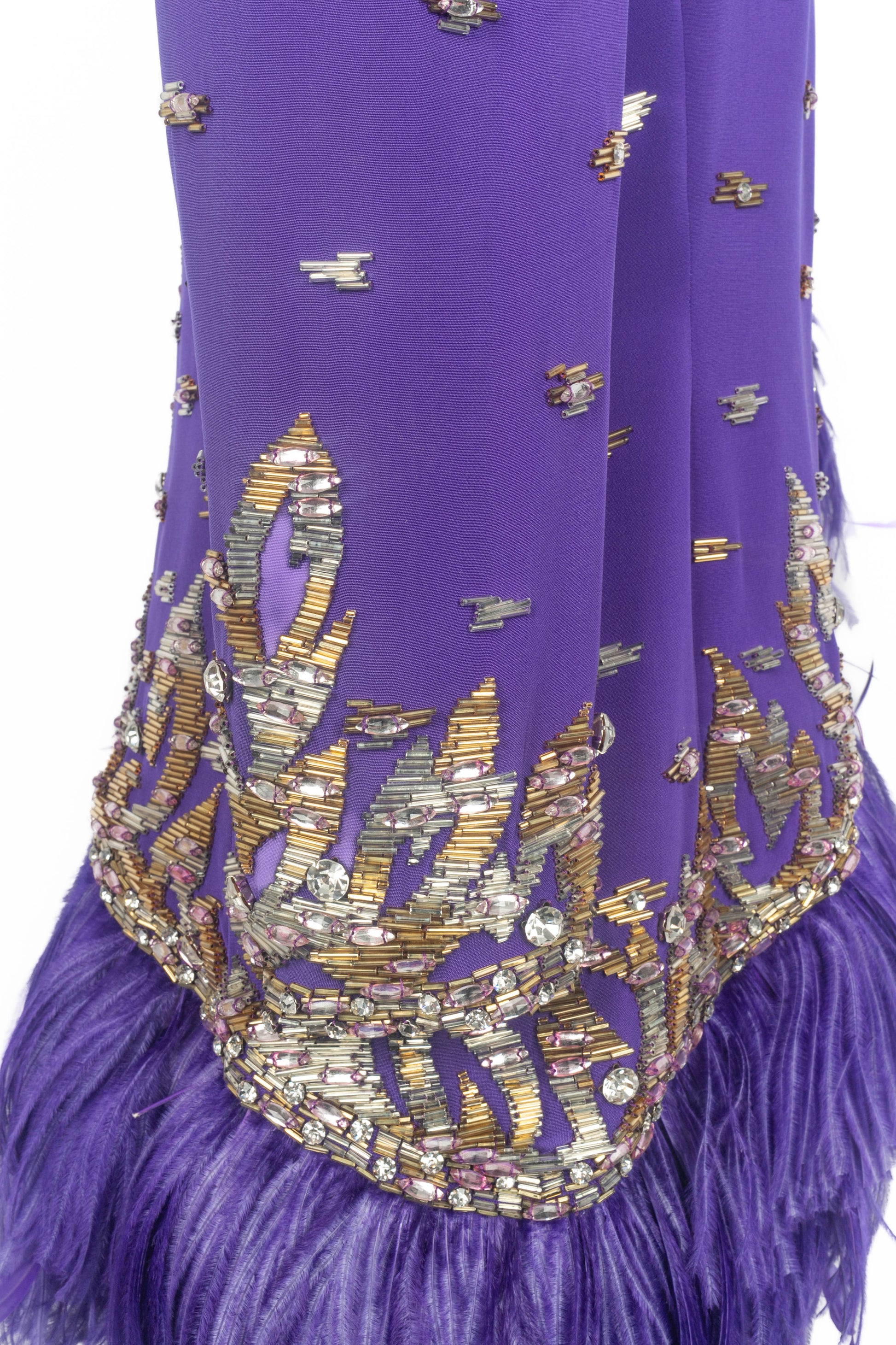 balmain purple dress BALMAIN Draped Laminated Jersey Long Dress in Bleu Electric