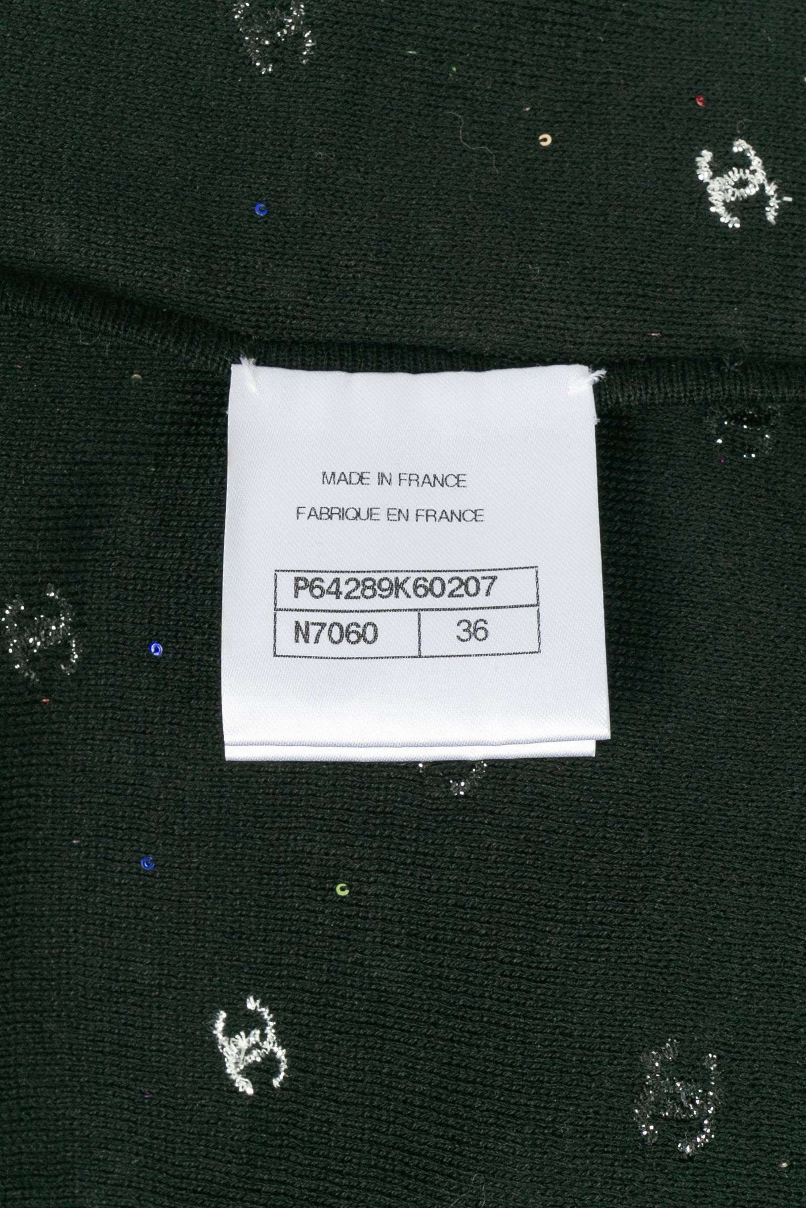 Top à paillettes Chanel