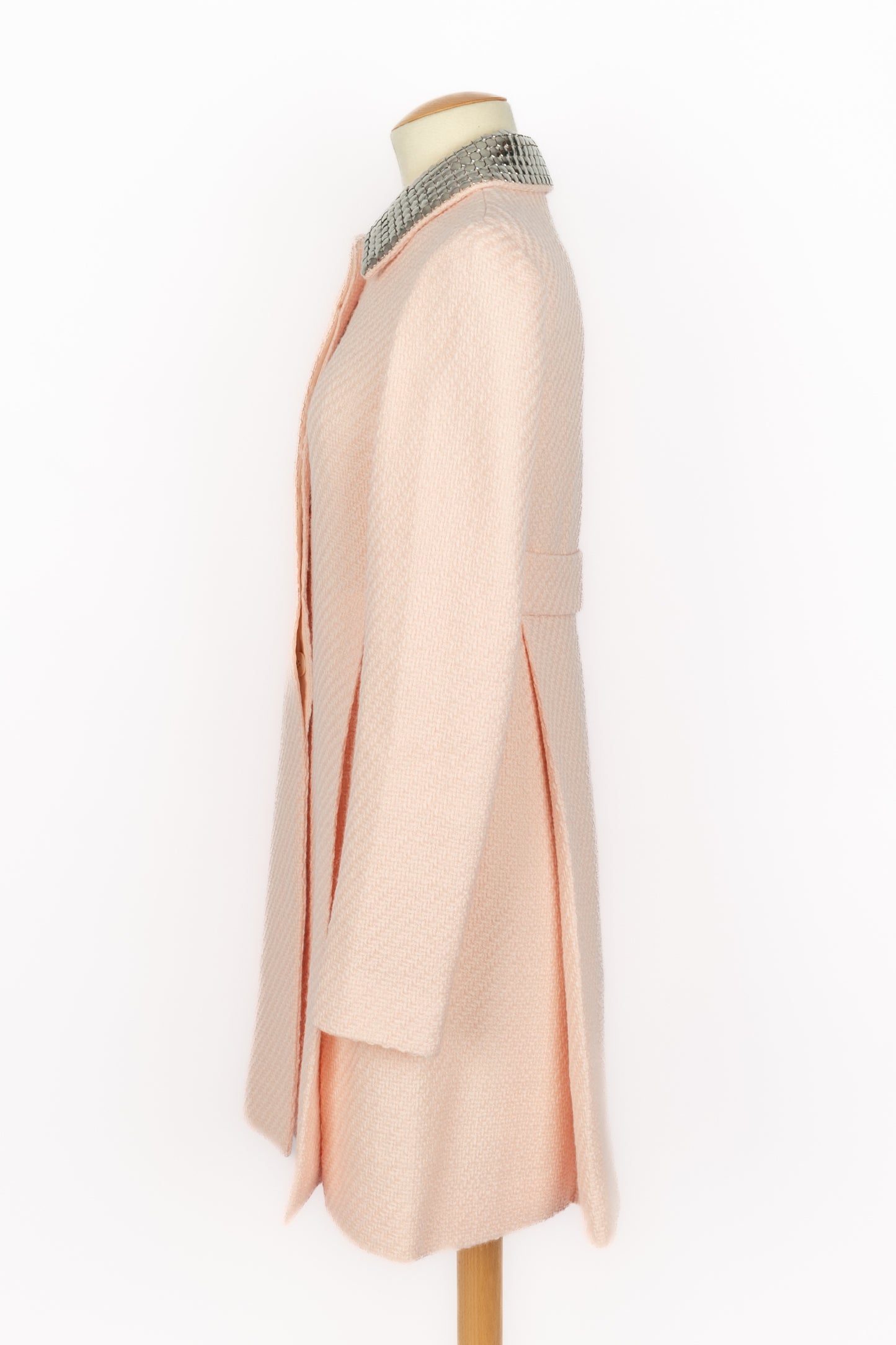 Manteau en laine rose Dior 