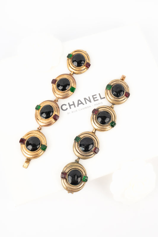 Paire de bracelets Chanel 1982