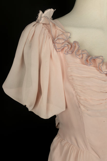 Robe rose 1940's
