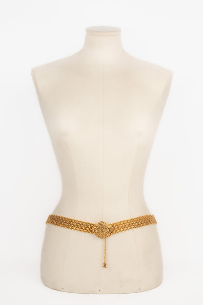 Ceinture dorée Chanel 1980's