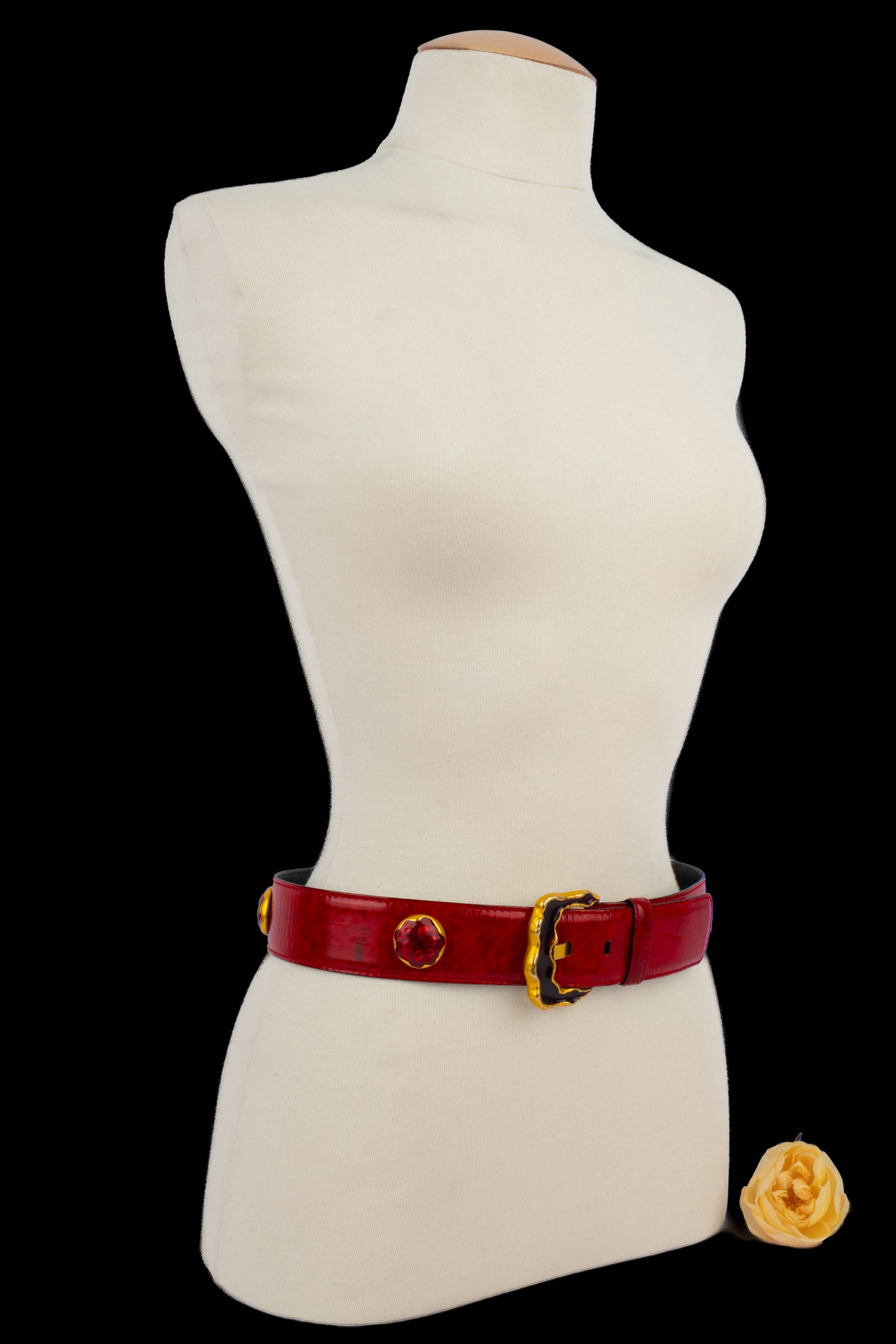Ceinture en cuir Escada 1990's