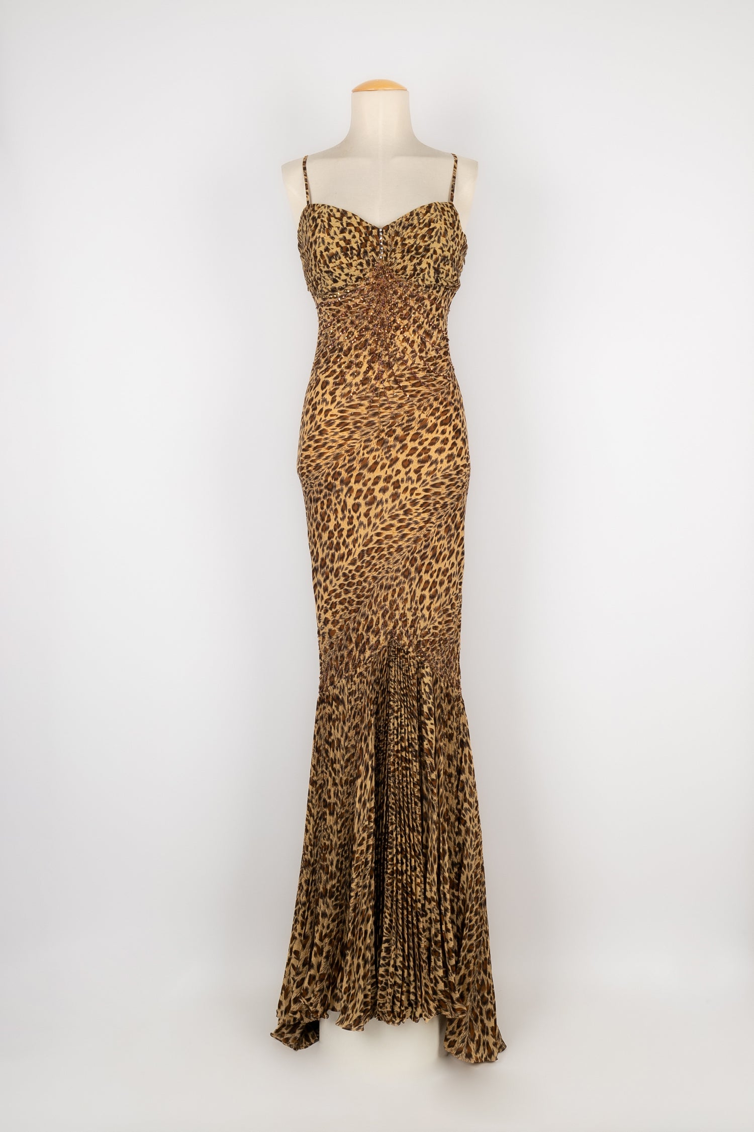 Leopard print evening dress Les Merveilles De Babellou Leopard print evening dress Les Merveilles De Babellou