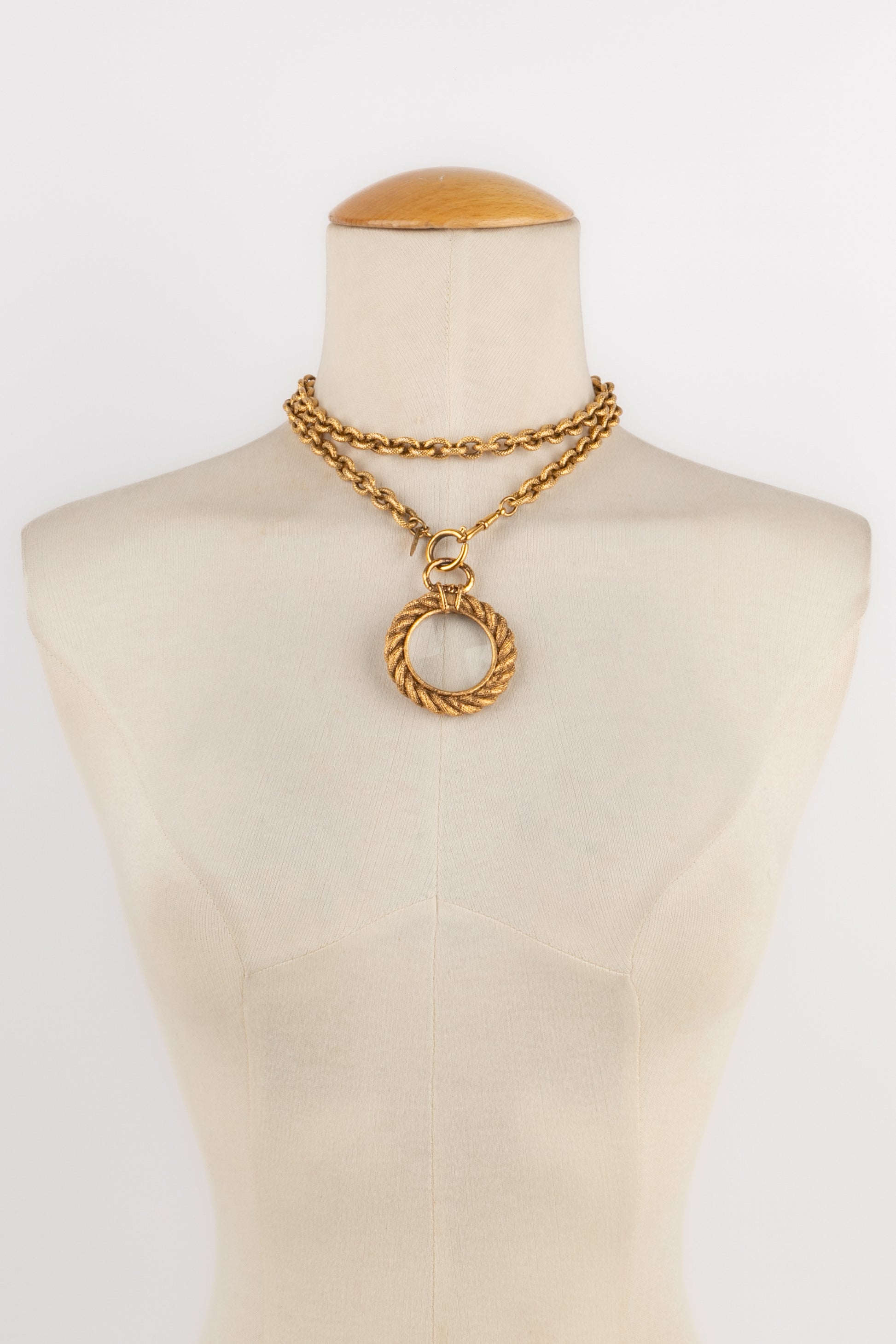 Collier loupe Chanel 1990's