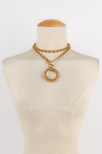 Collier loupe Chanel 1990's