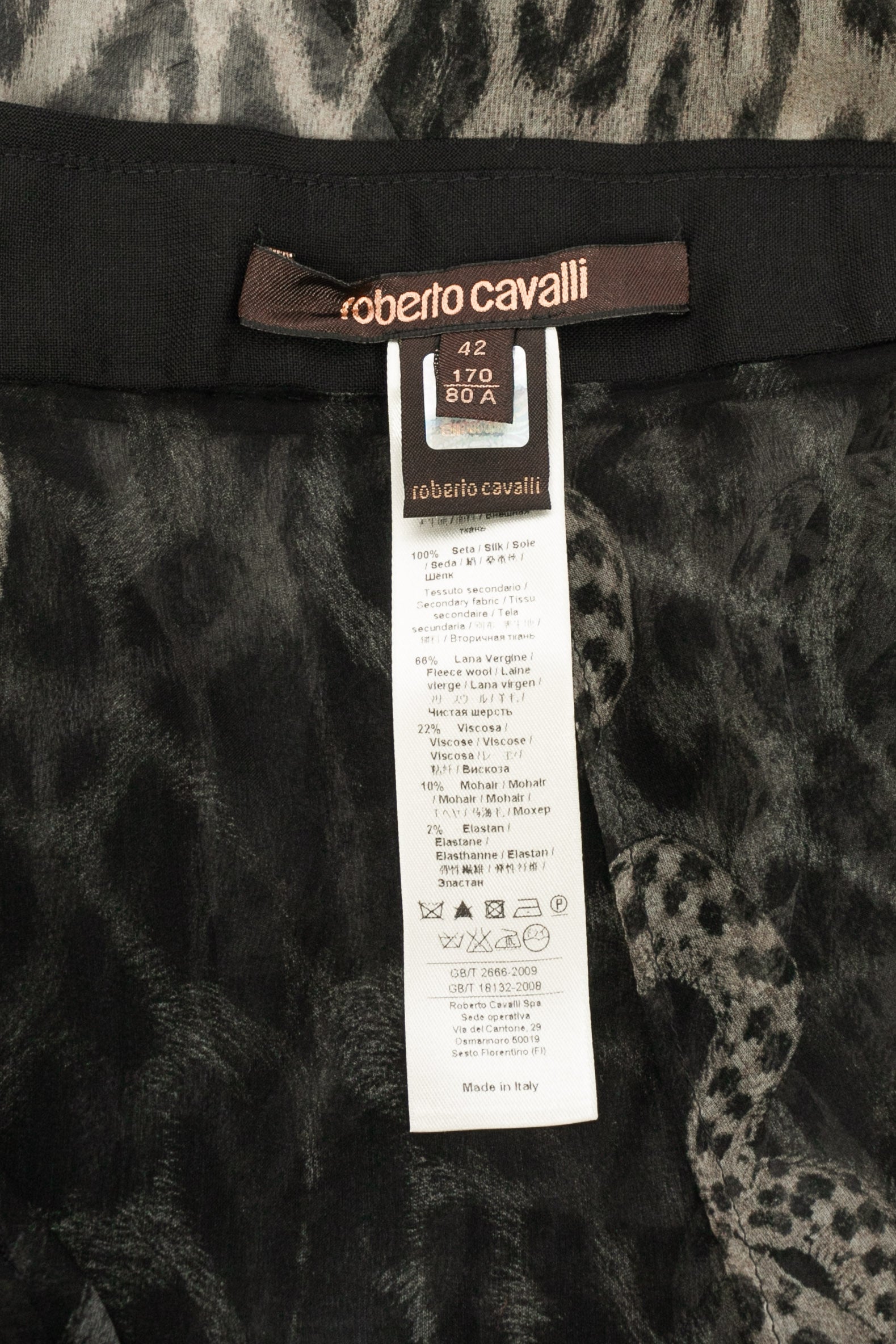 Pantalon en mousseline Roberto Cavalli