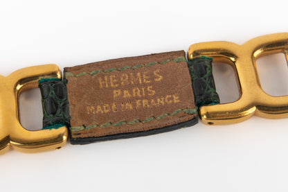 Bracelet en lézard Hermès