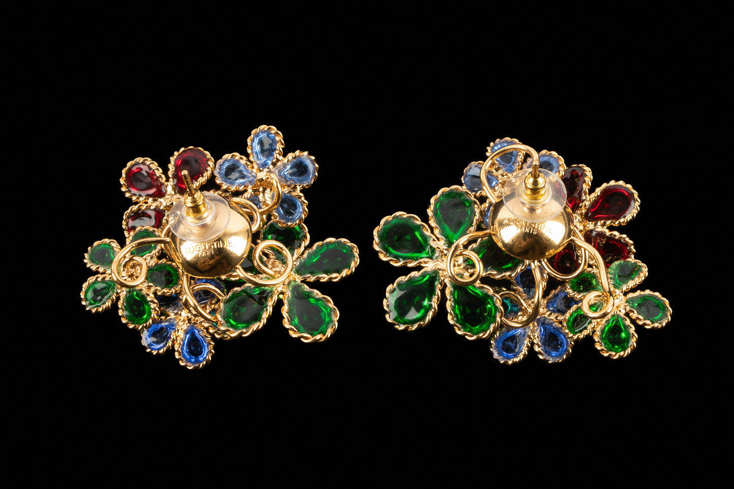 Boucles d'oreilles fleurs Augustine