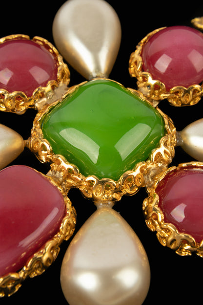 Collier croix Chanel 1990's