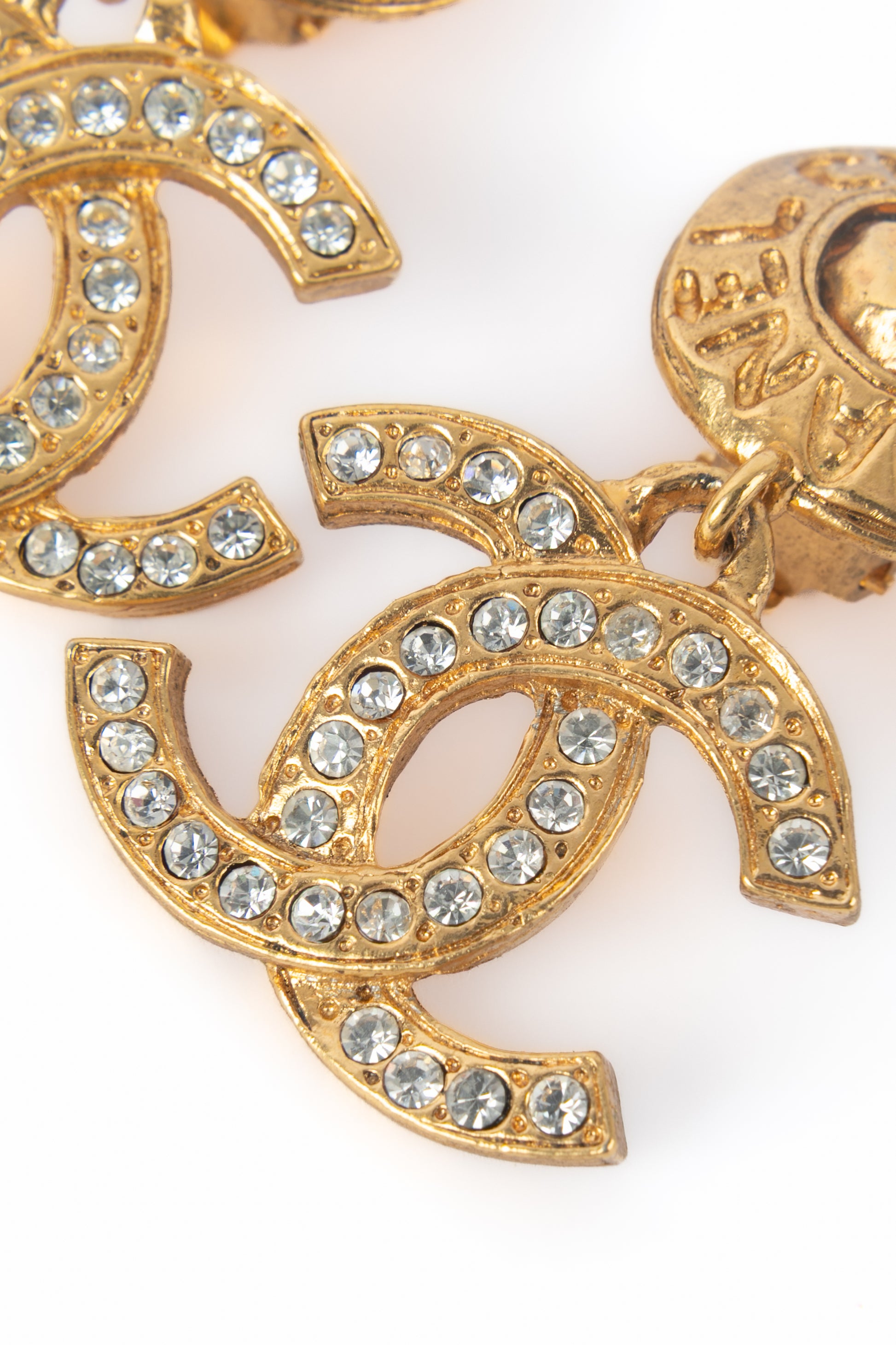 Boucles d'oreilles cc Chanel 1990's