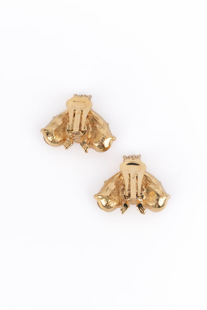 Boucles d'oreilles abeilles Dior 