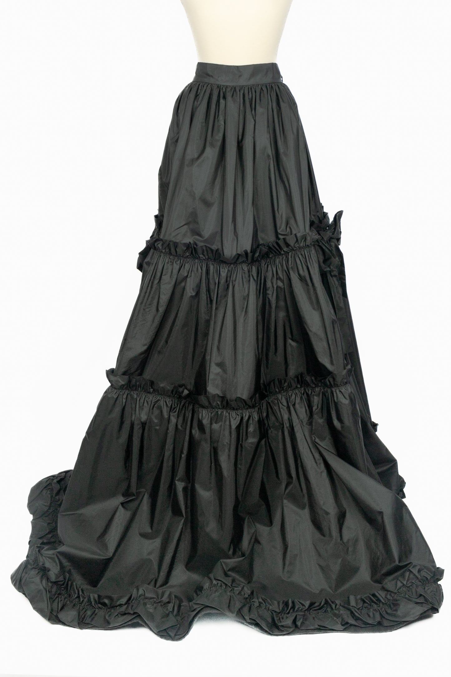 Maxi jupe en taffetas Yves Saint Laurent