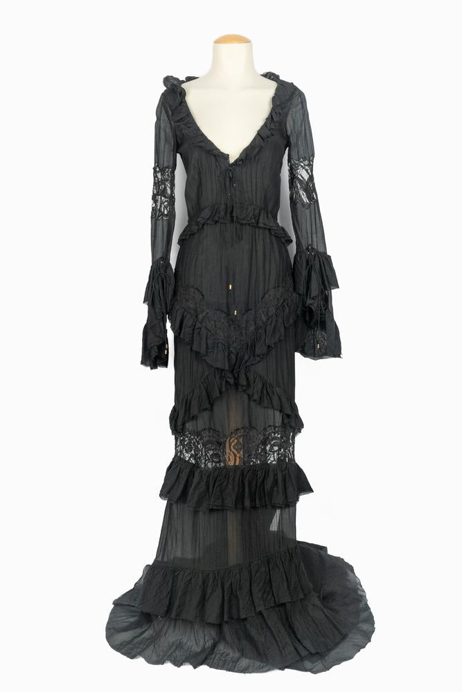 Longue robe en soie Emilio Pucci