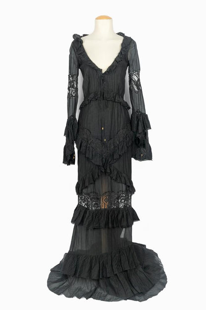 Longue robe en soie Emilio Pucci