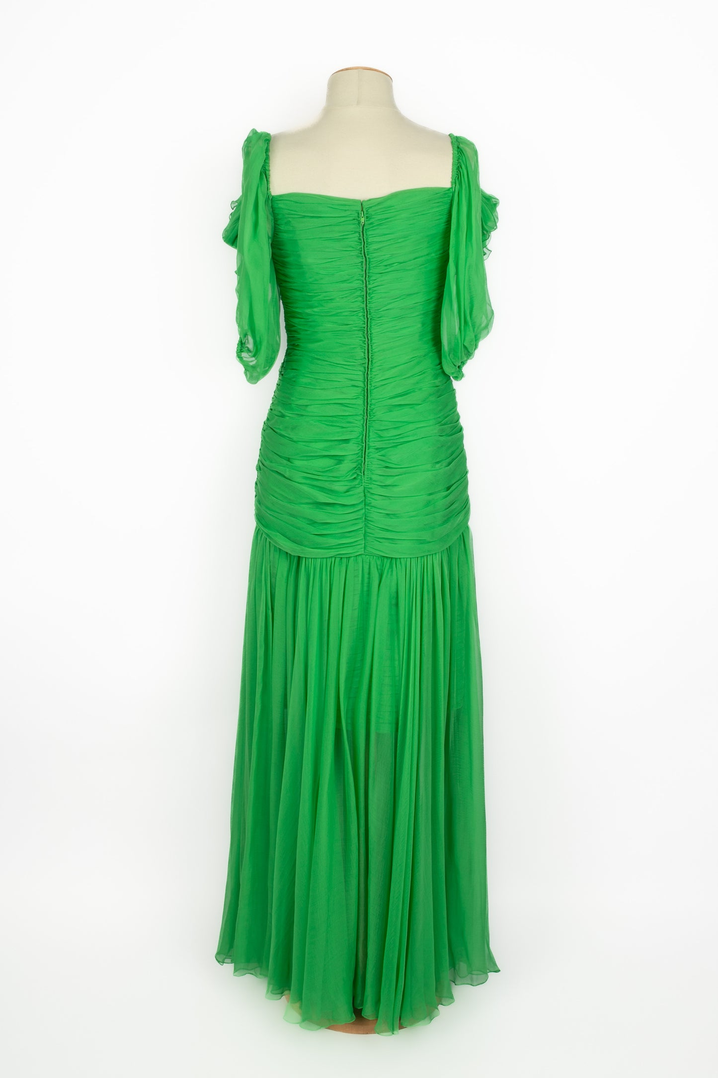 Robe en soie Nina Ricci Haute Couture 