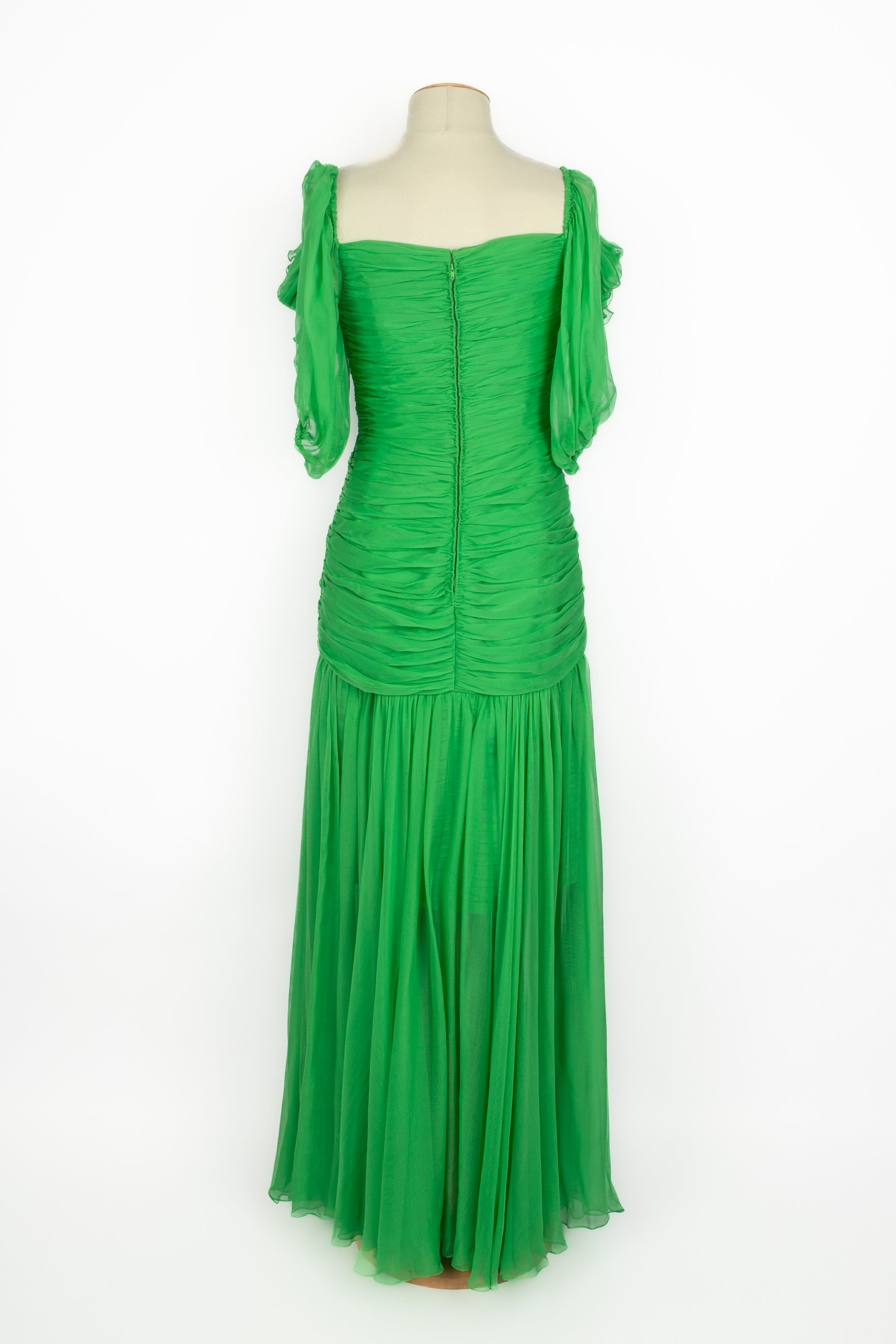 Robe en soie Nina Ricci Haute Couture 