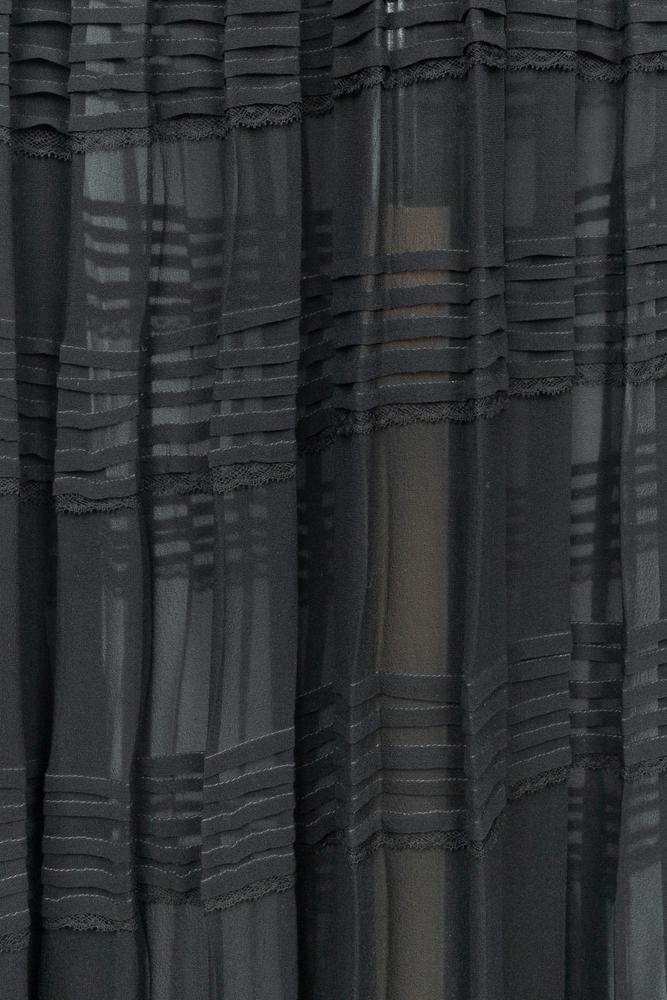 Robe en soie noire Roberto Cavalli