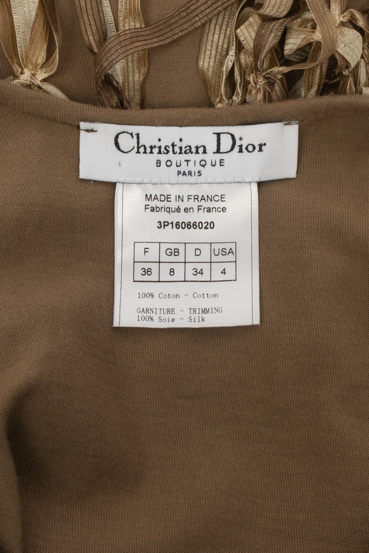 Robe "Showgirls" Dior 2003