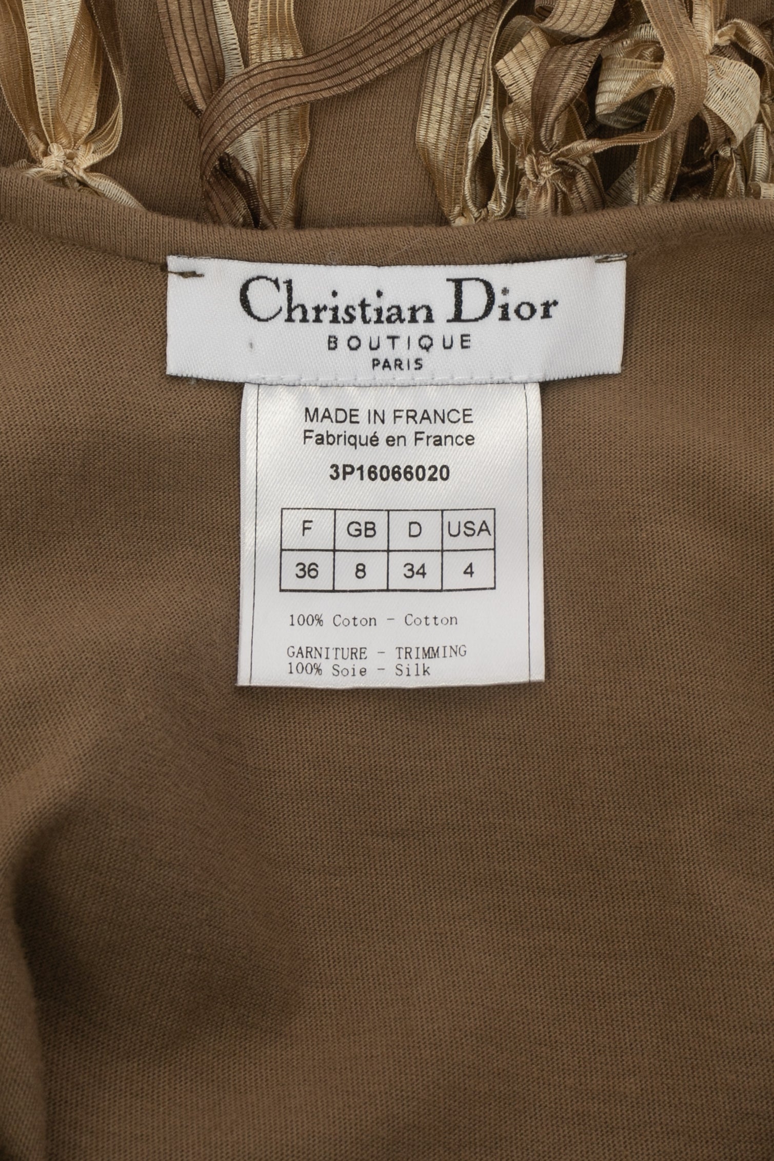 Robe "Showgirls" Dior 2003