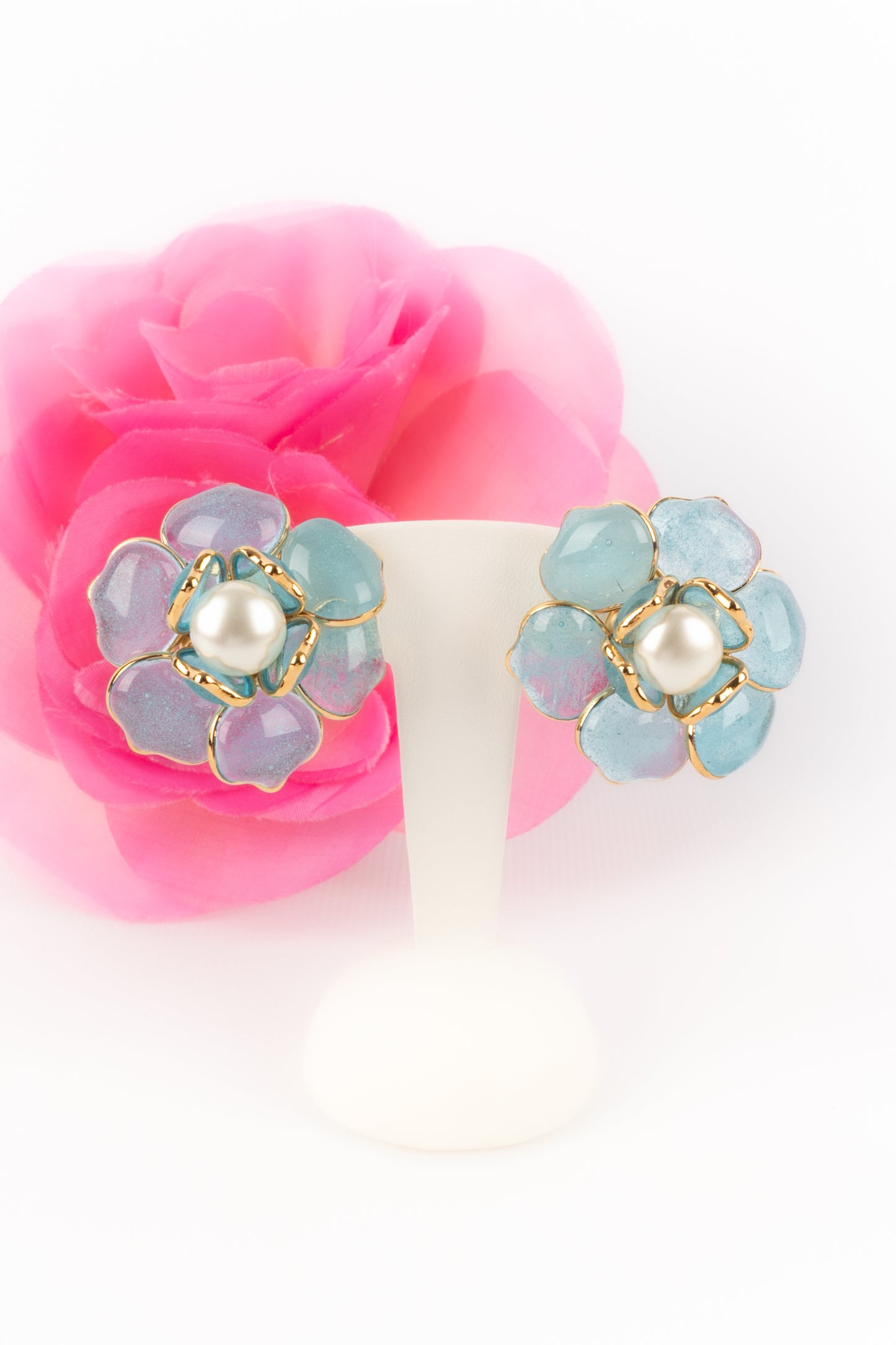 Boucles d'oreilles fleur Augustine