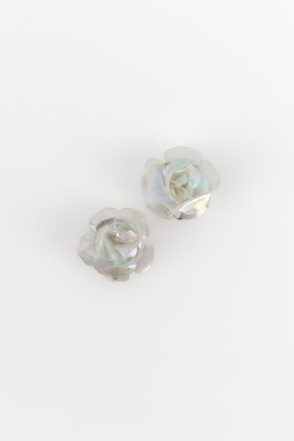 Boucles d'oreilles camélias Chanel