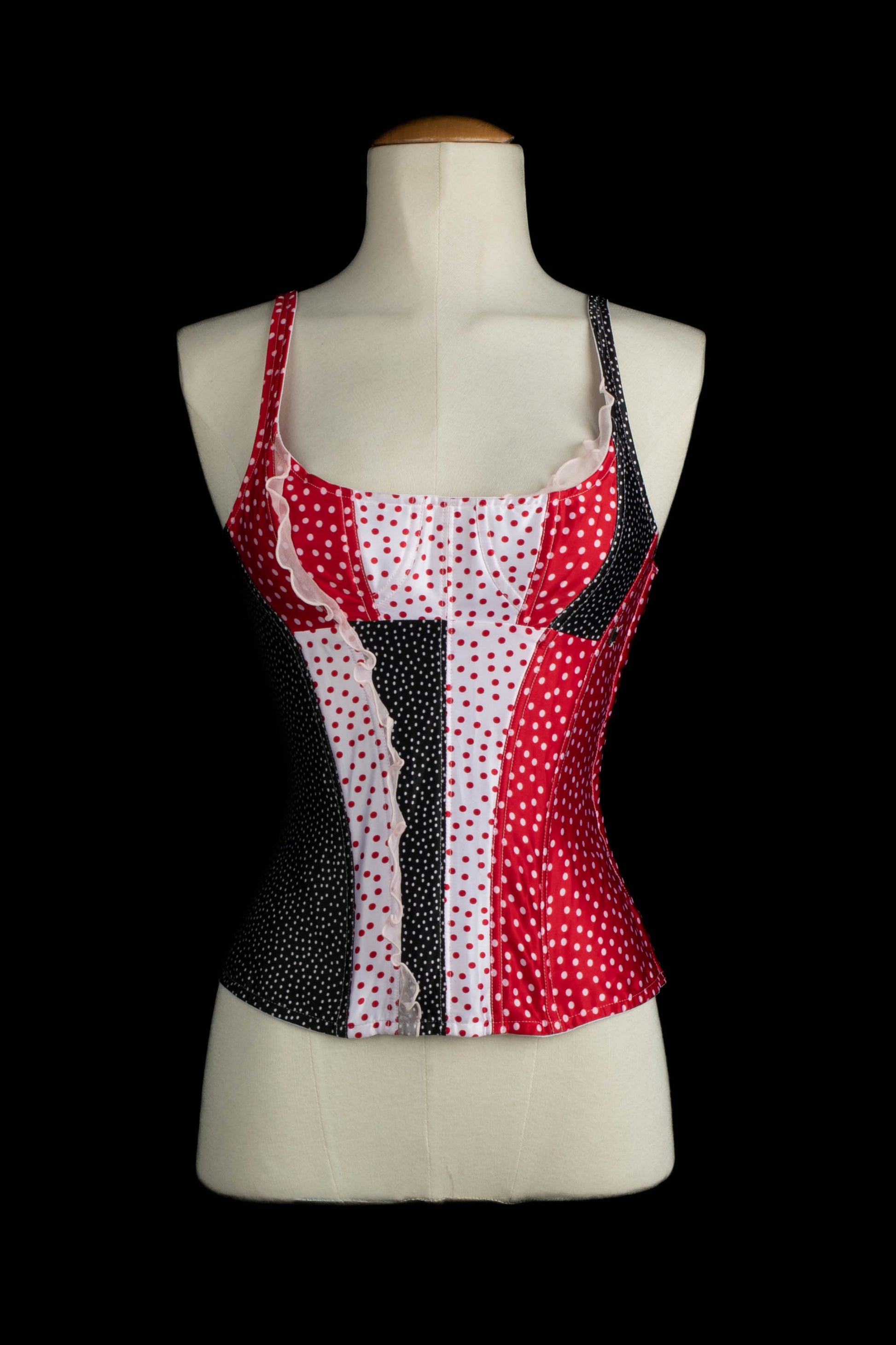 Haut bustier à pois Christian Lacroix