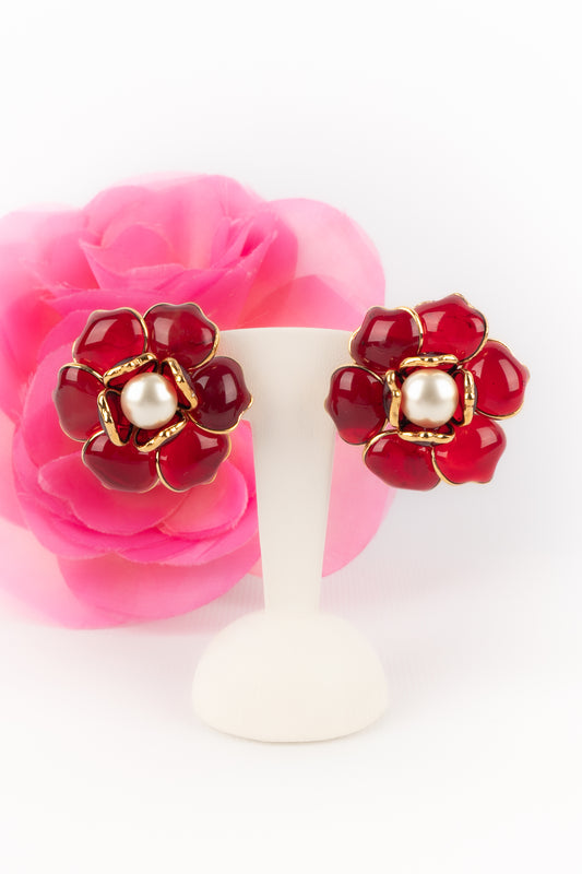 Boucles d'oreilles fleur Augustine
