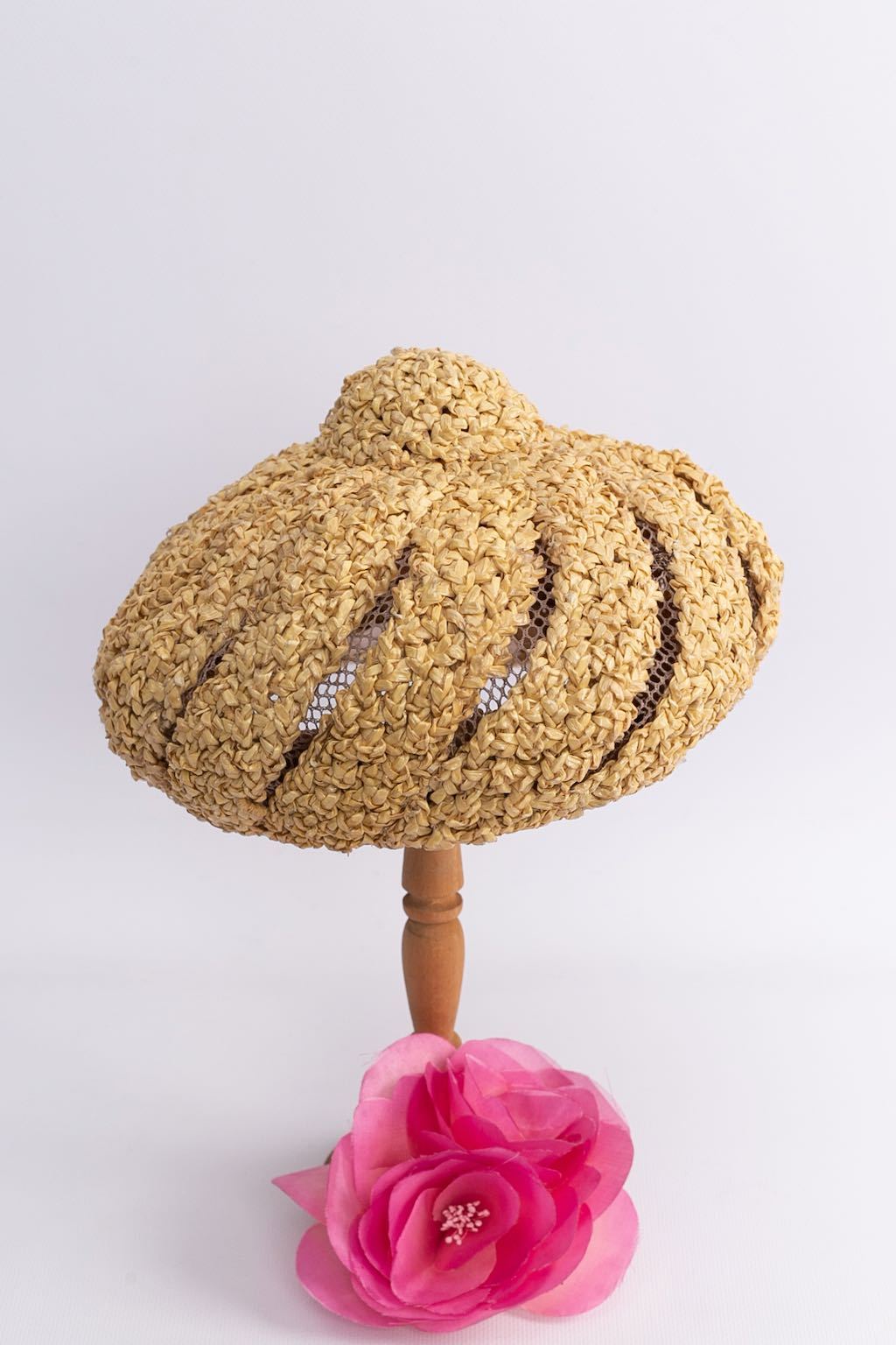 Beret en raphia Jean Patou